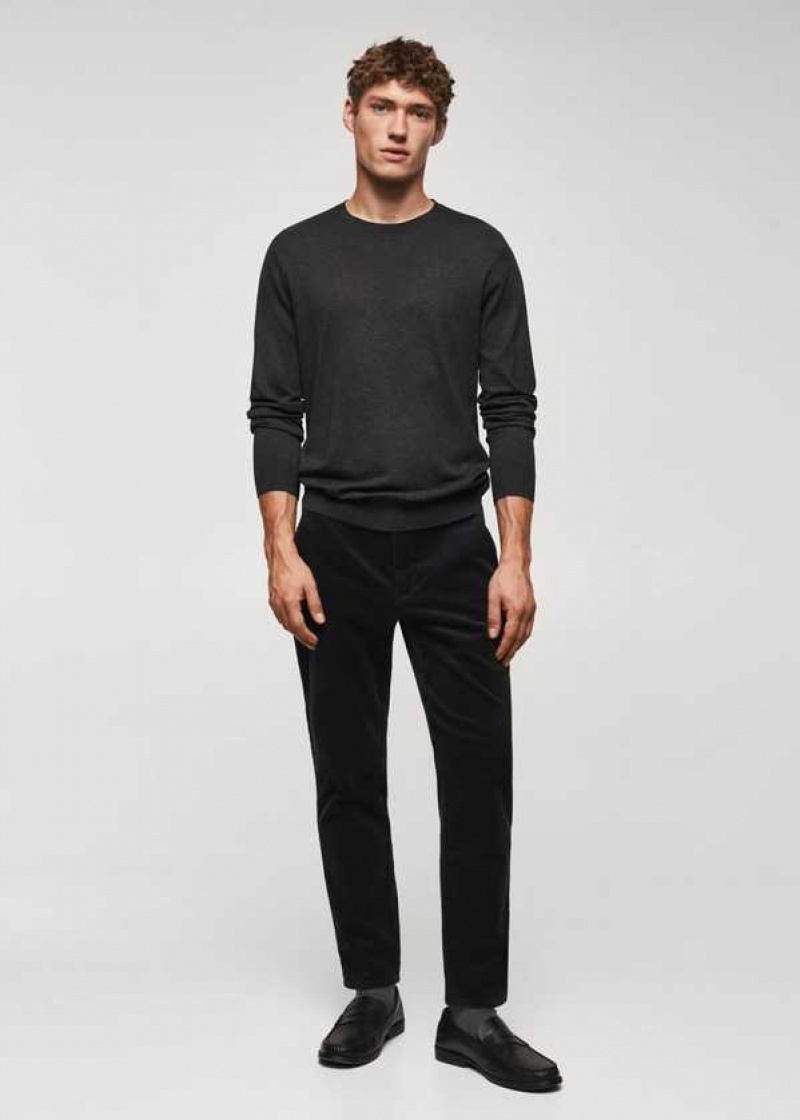 Mango Micro-corduroy Slim-fit Pants | MNG-22283