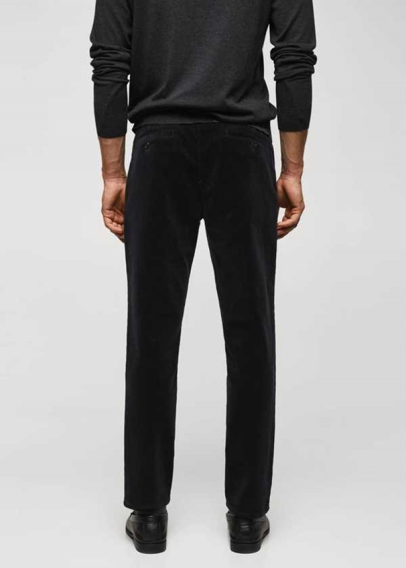 Mango Micro-corduroy Slim-fit Pants | MNG-22283