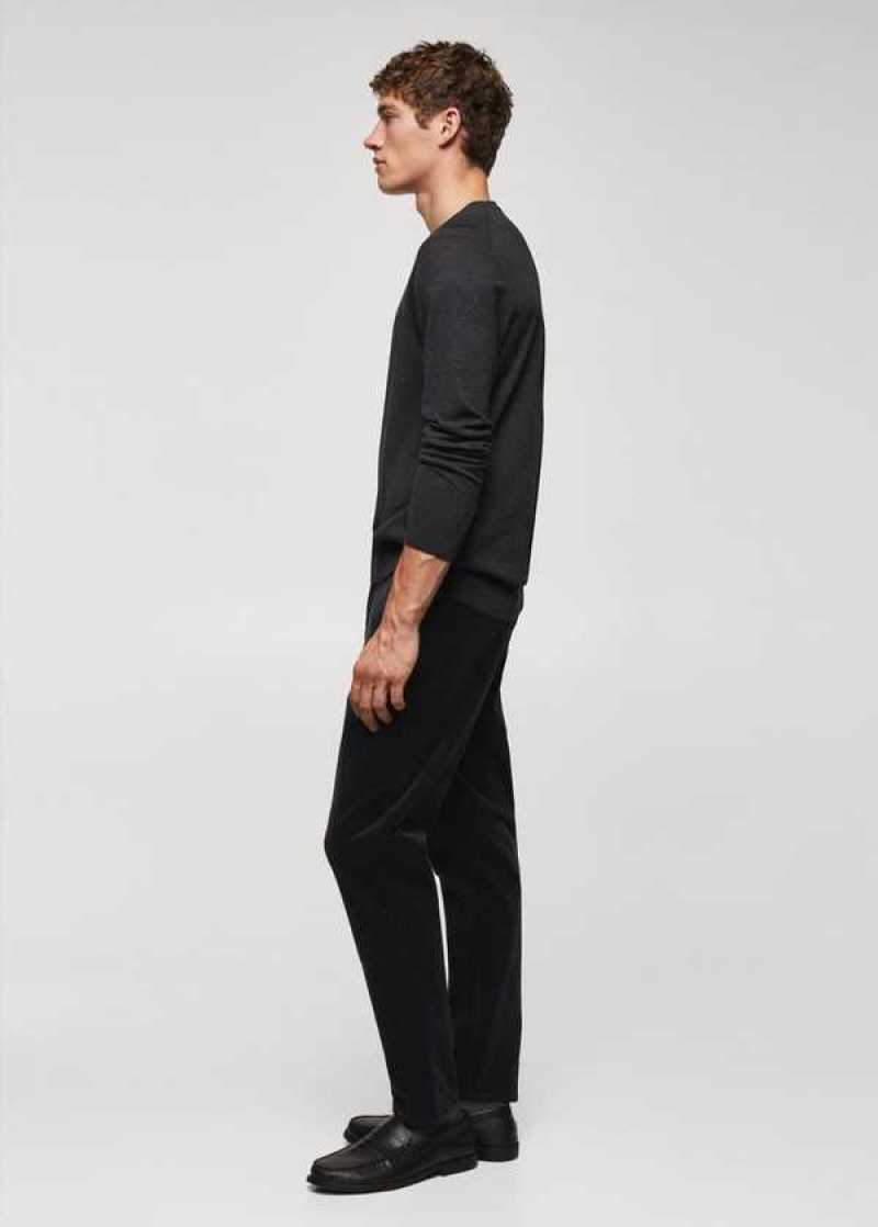 Mango Micro-corduroy Slim-fit Pants | MNG-22283