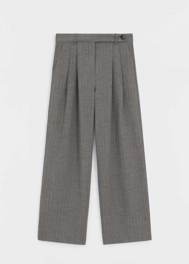 Mango Micro-striped Suit Pants | MNG-24484