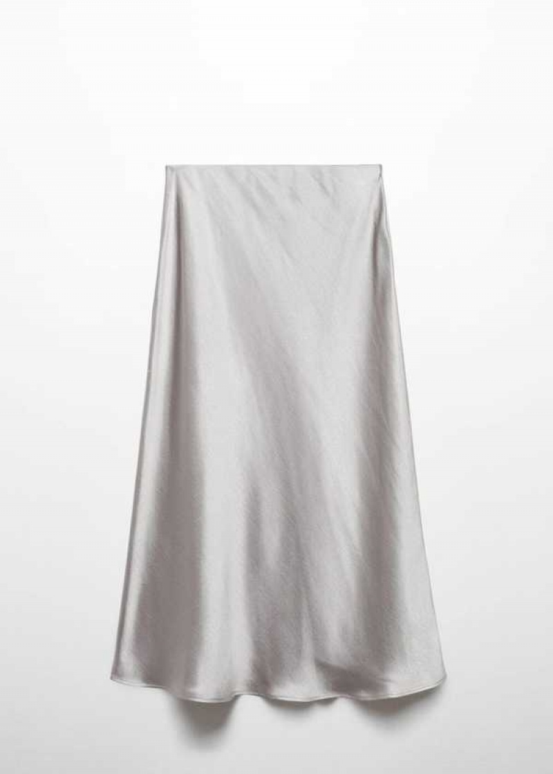 Mango Midi Satin Skirt | MNG-24000