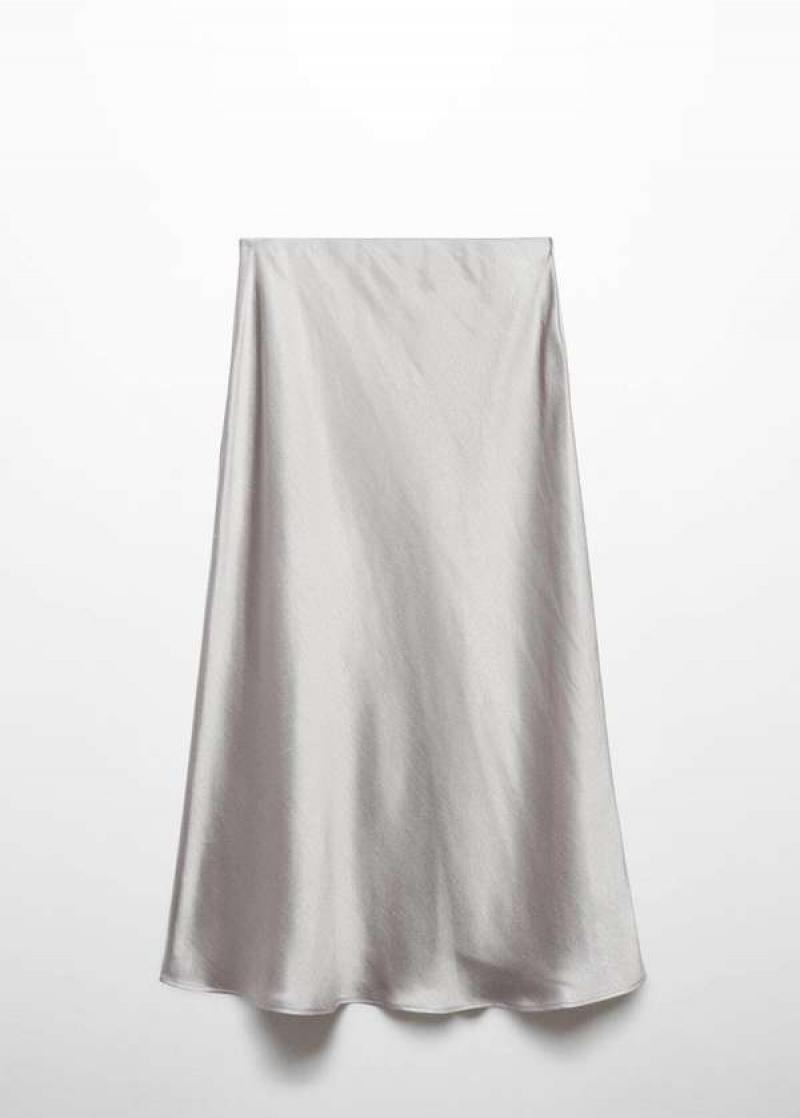 Mango Midi Satin Skirt | MNG-24001