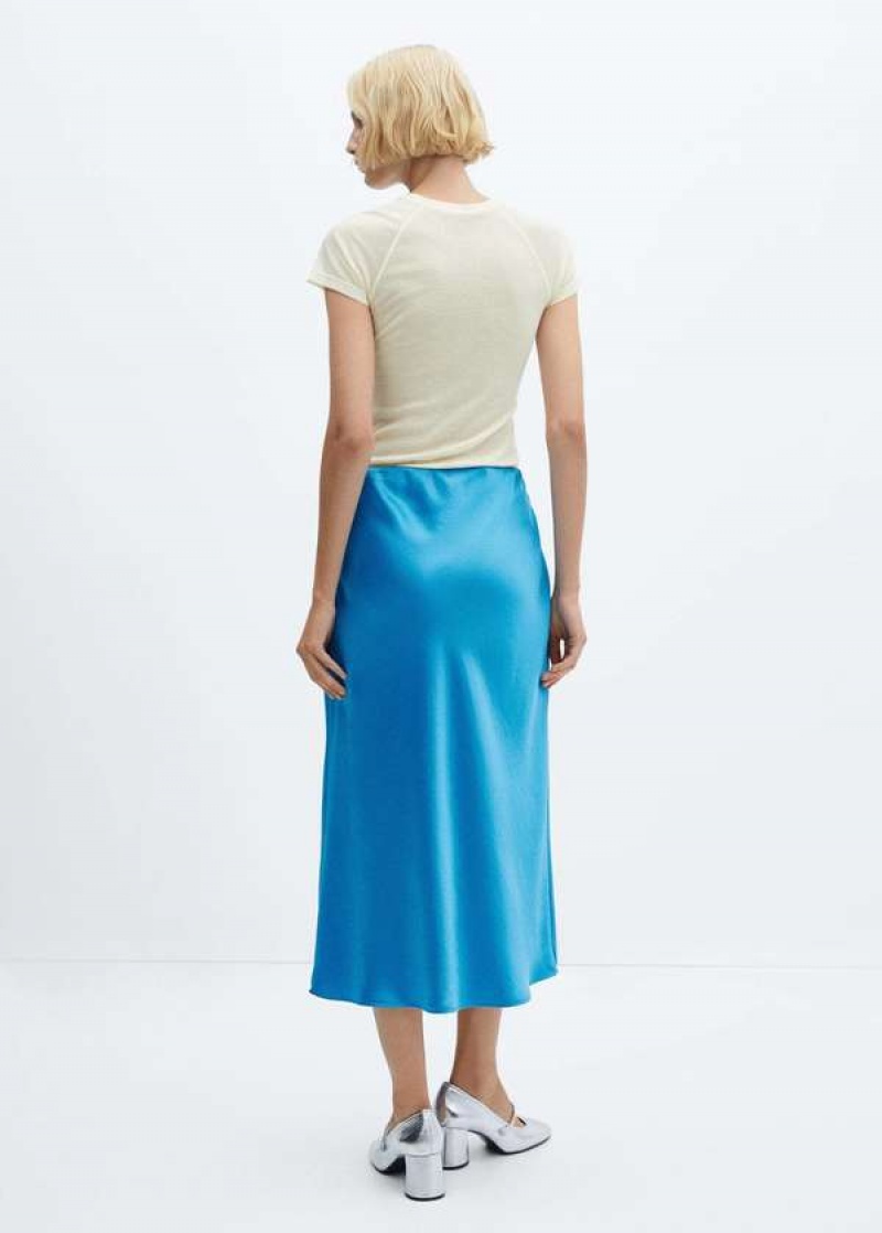 Mango Midi Satin Skirt | MNG-24130