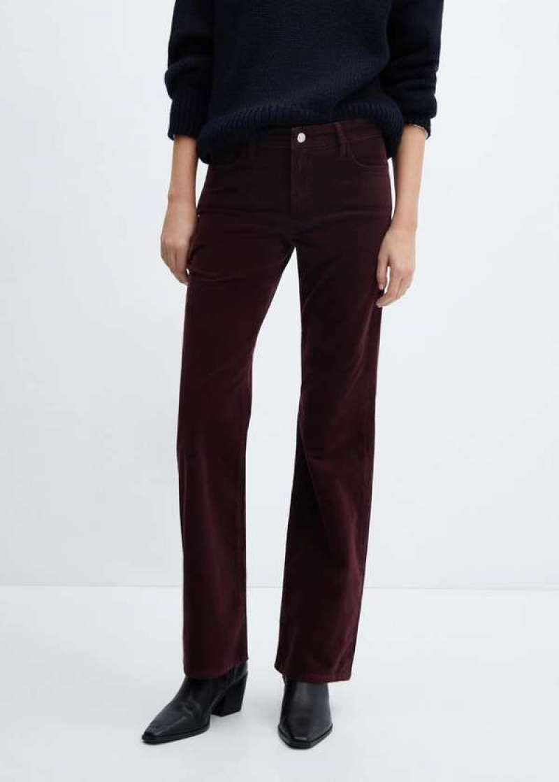 Mango Mid-rise Corduroy Flared Pants | MNG-23960