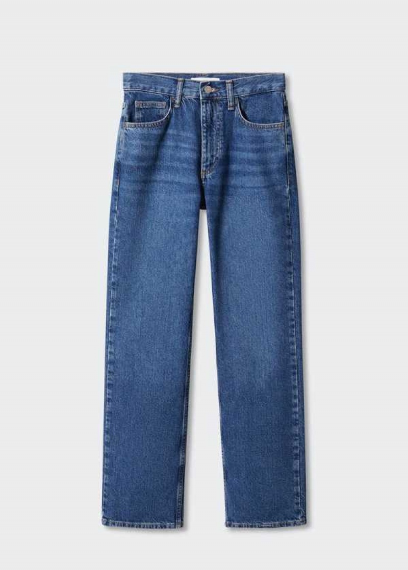 Mango Mid-rise Rovný Jeans | MNG-23773