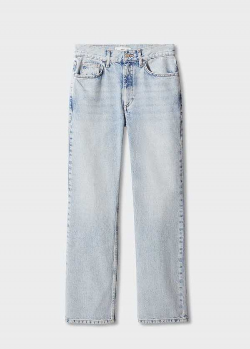 Mango Mid-rise Rovný Jeans | MNG-23830