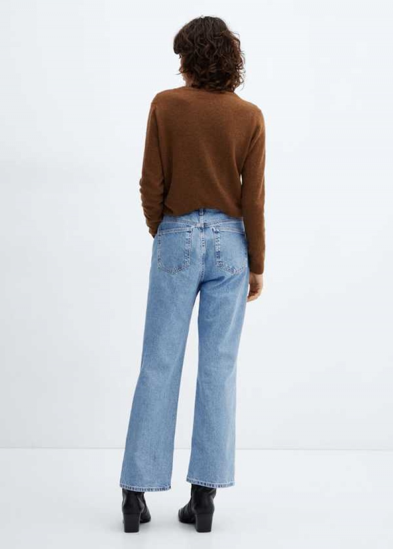 Mango Mid-rise Rovný Jeans | MNG-23856