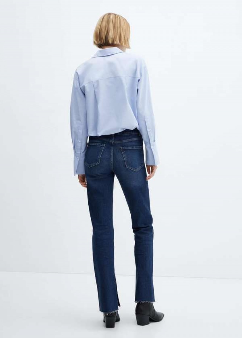 Mango Mid-waist Flared Jeans With Slits | MNG-23966