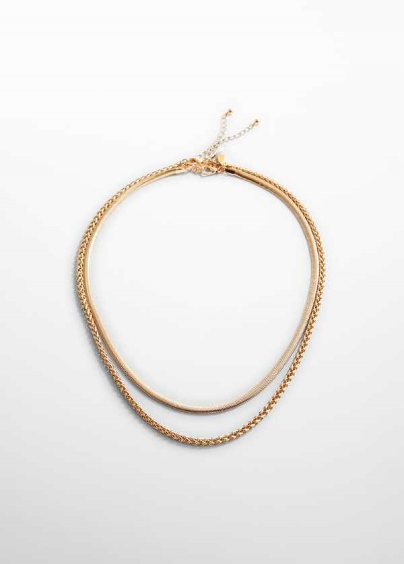 Mango Mixed Double Necklace | MNG-22835