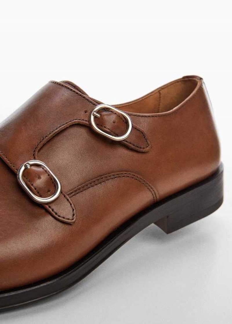 Mango Monk Shoes With Læder Přezkou | MNG-21267