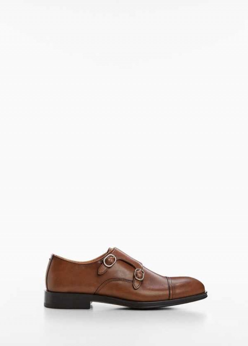 Mango Monk Shoes With Læder Přezkou | MNG-21267