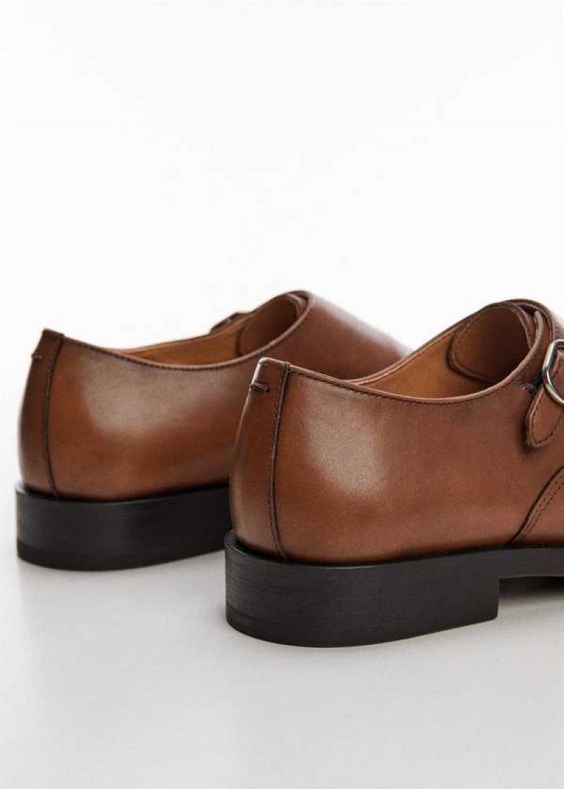 Mango Monk Shoes With Læder Přezkou | MNG-21267