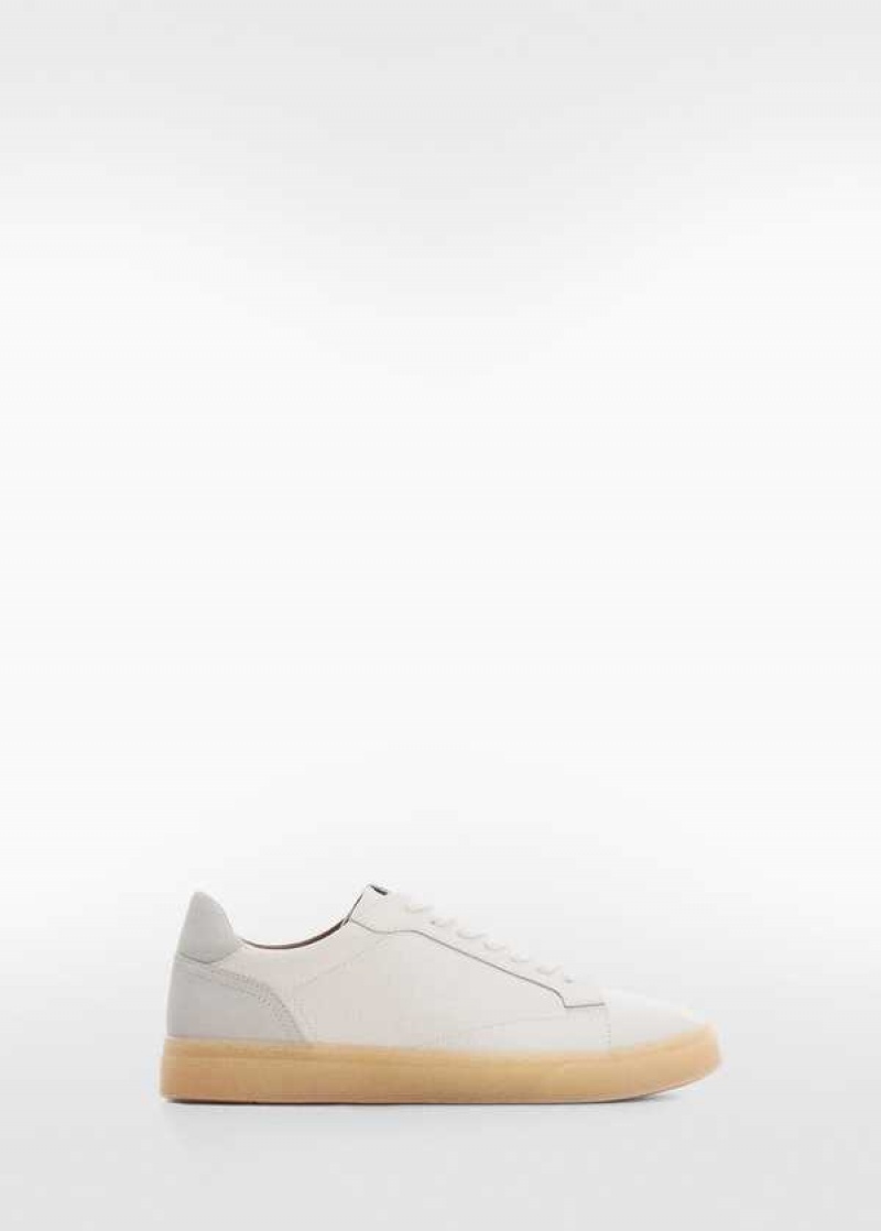 Mango Nappa Læder Sneakers | MNG-21256