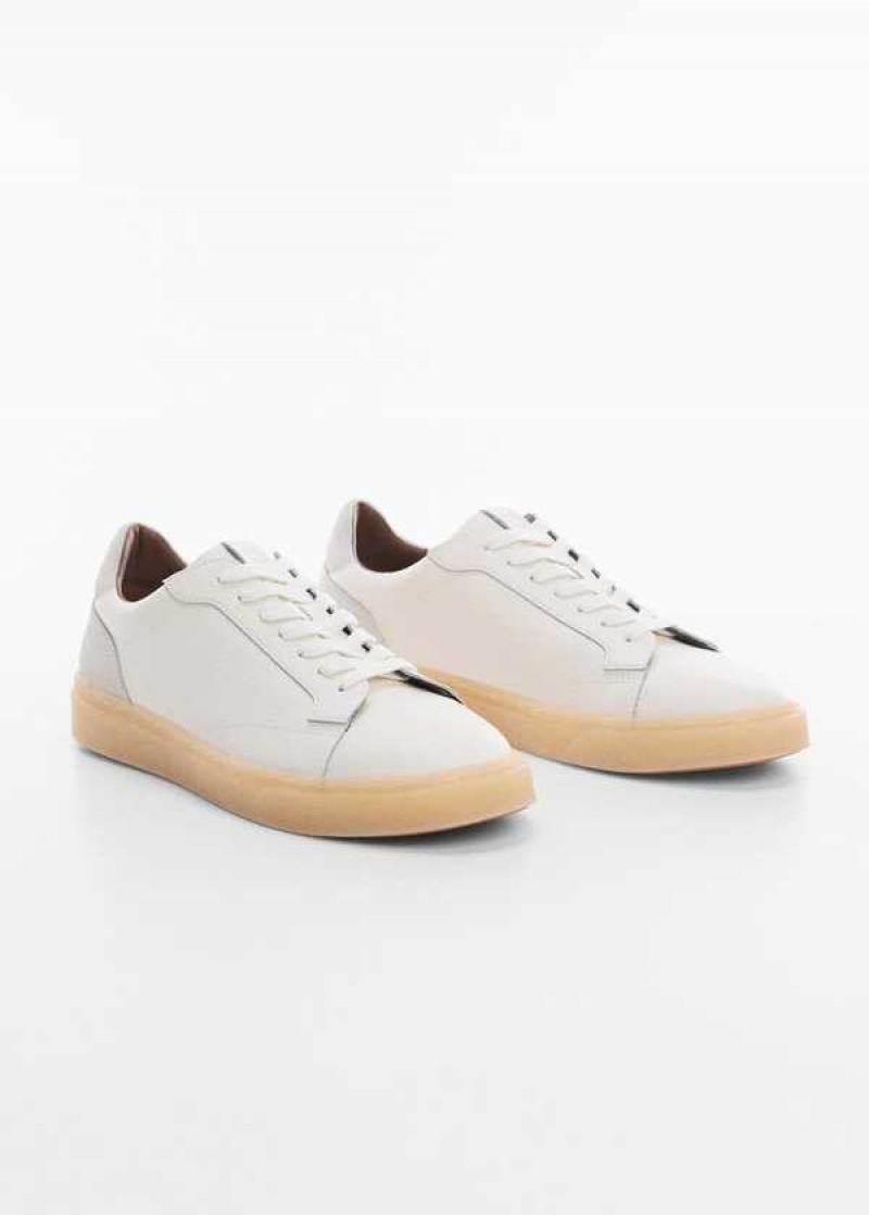 Mango Nappa Læder Sneakers | MNG-21256