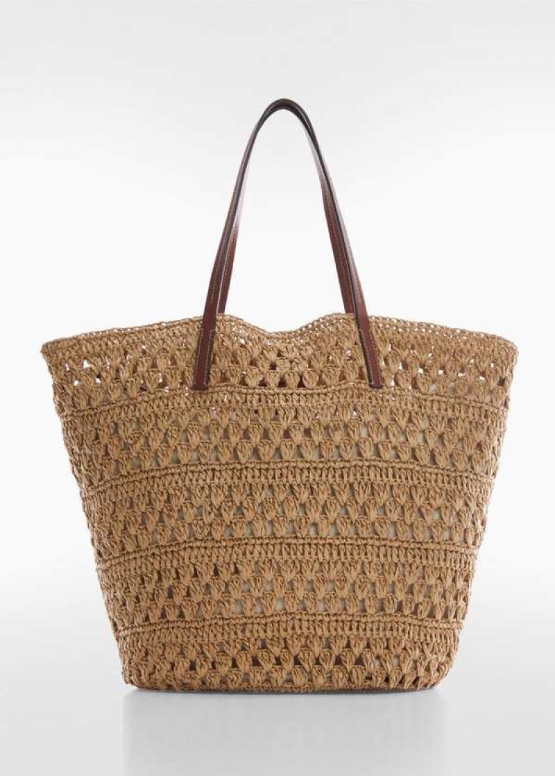 Mango Natural Fiber Shopper Bag | MNG-23279