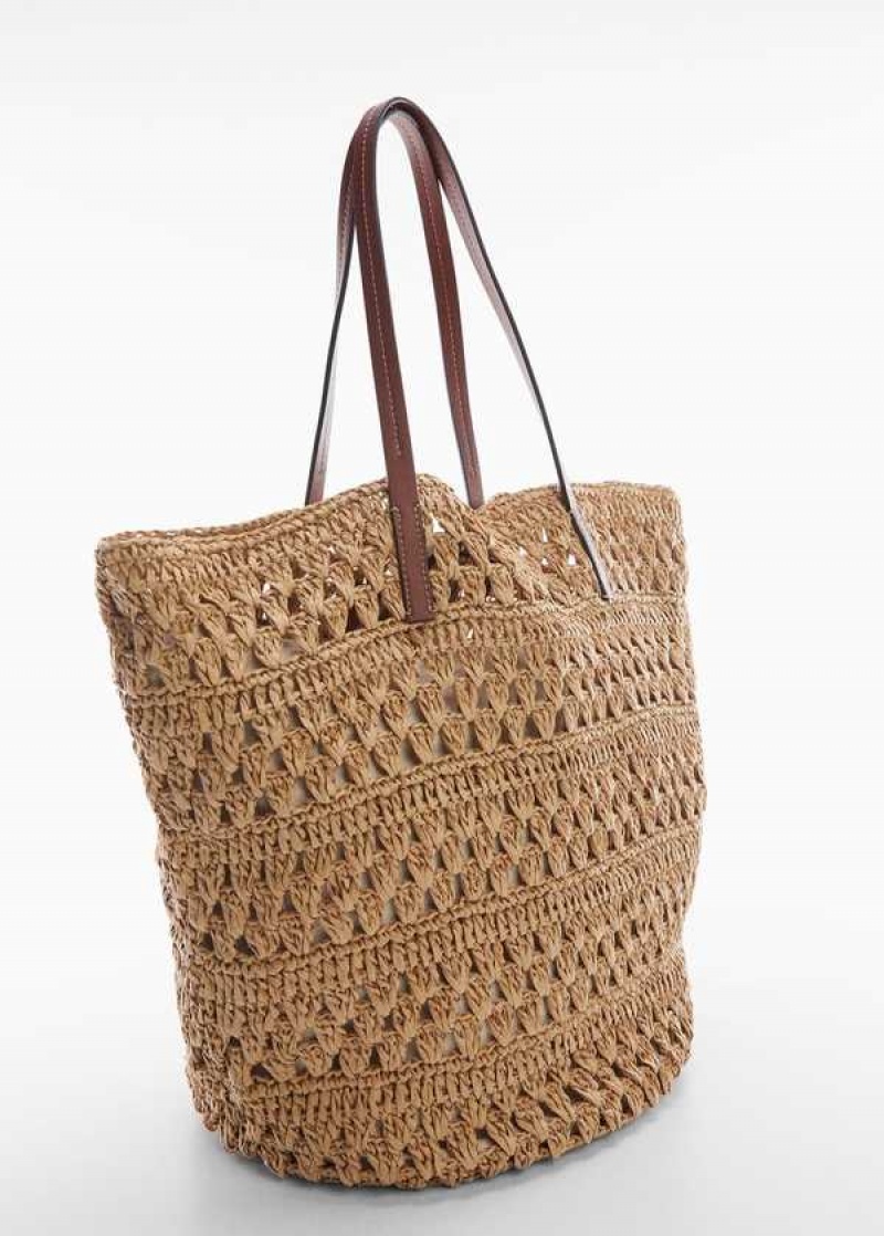 Mango Natural Fiber Shopper Bag | MNG-23279