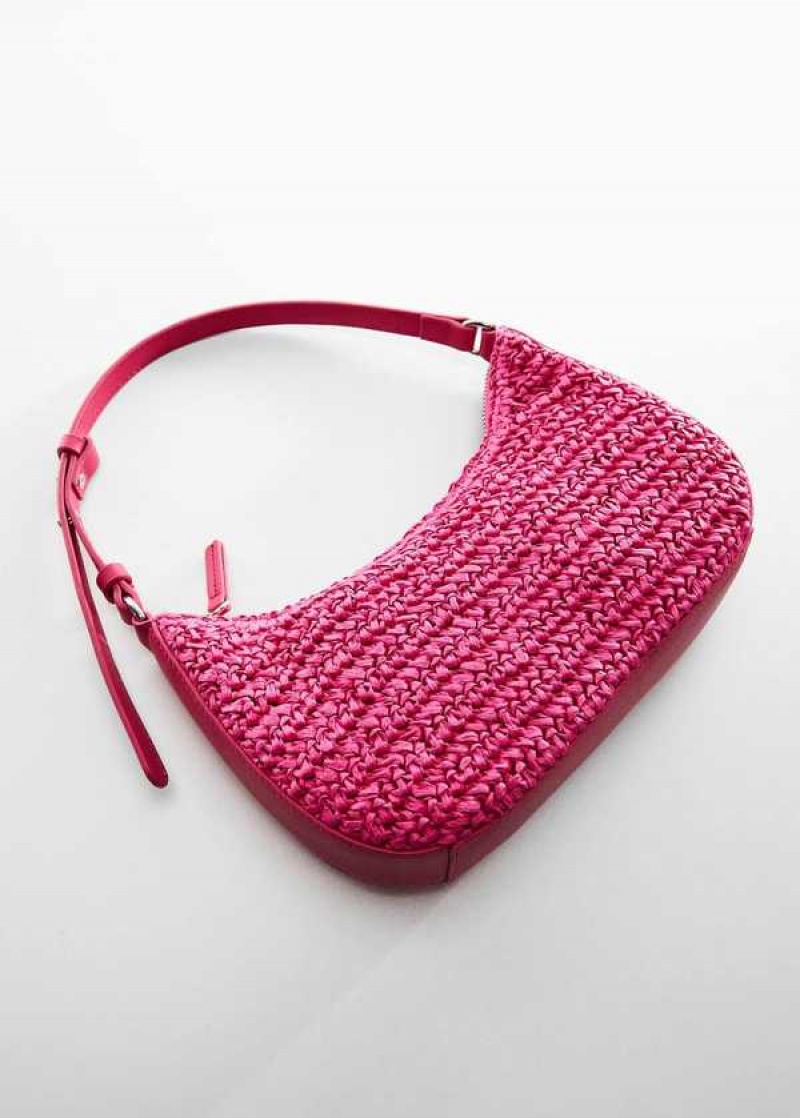 Mango Natural Fiber Shoulder Bag | MNG-23232