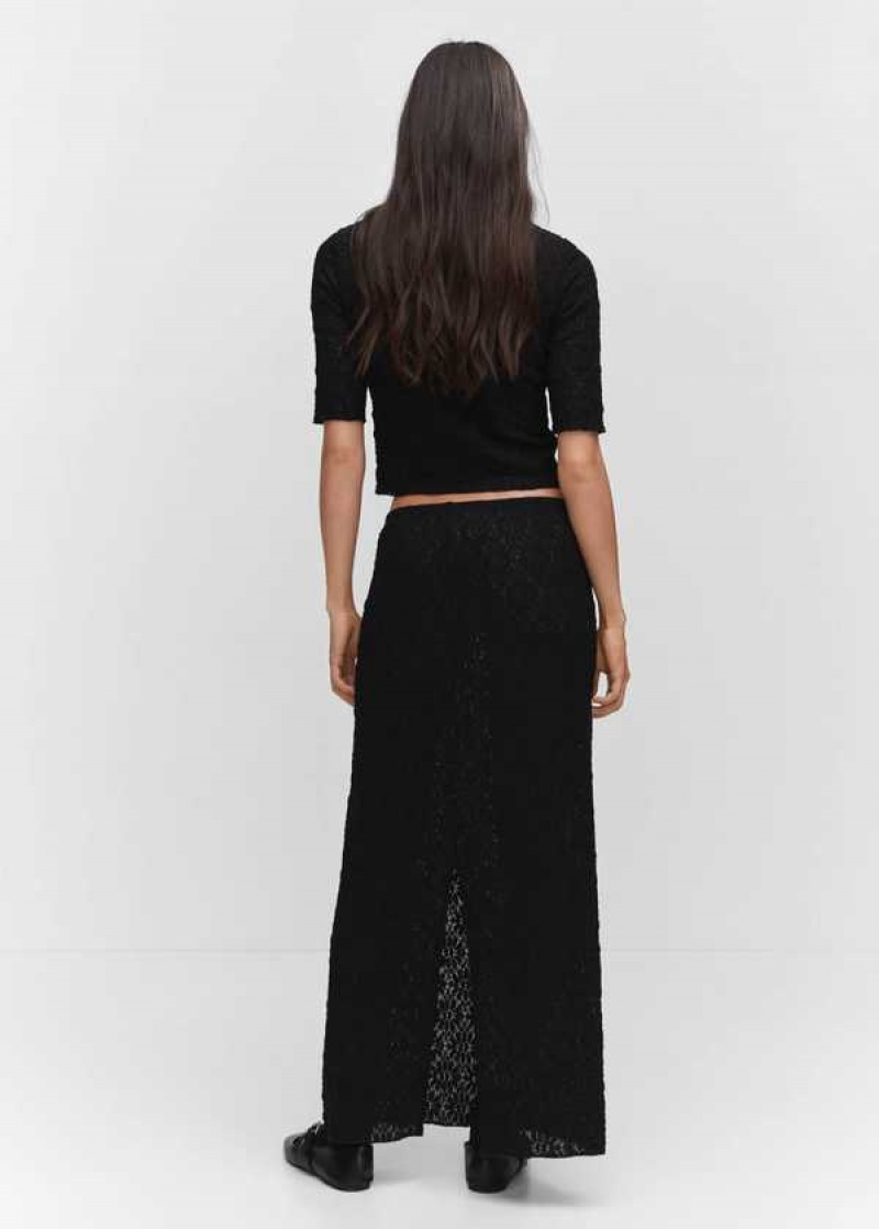 Mango Open Textured Skirt | MNG-24167