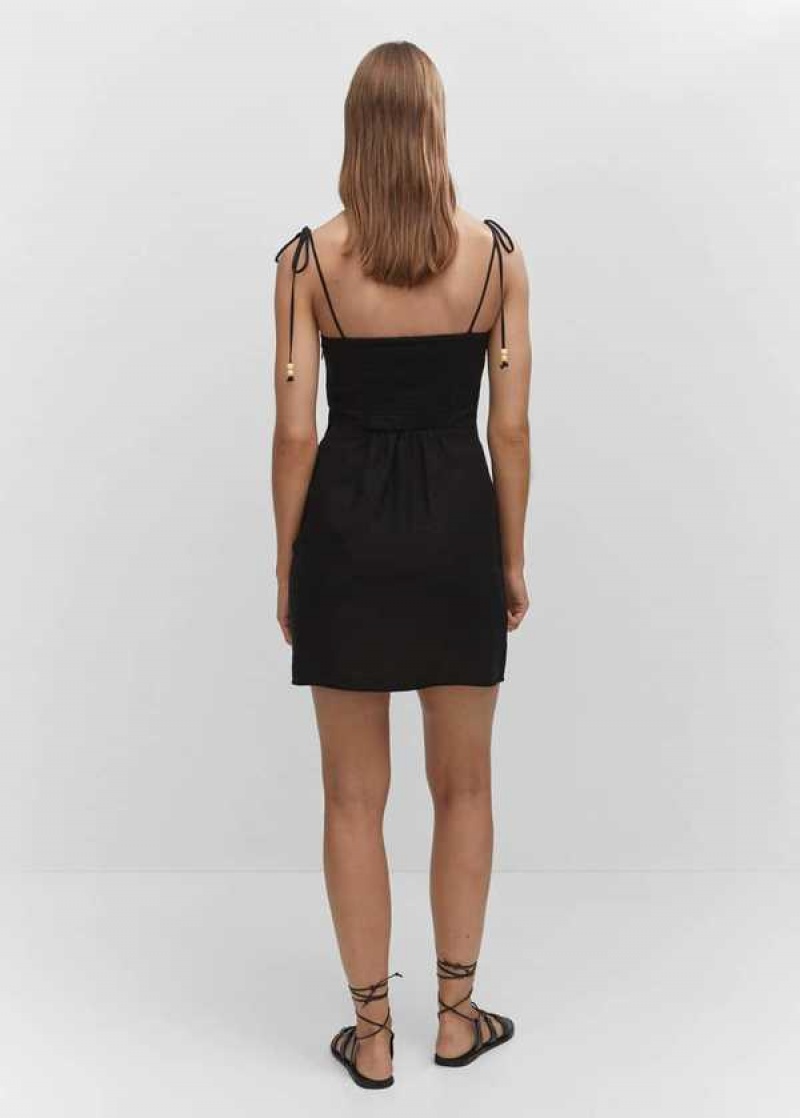 Mango Open-back Pletené Šaty | MNG-26180