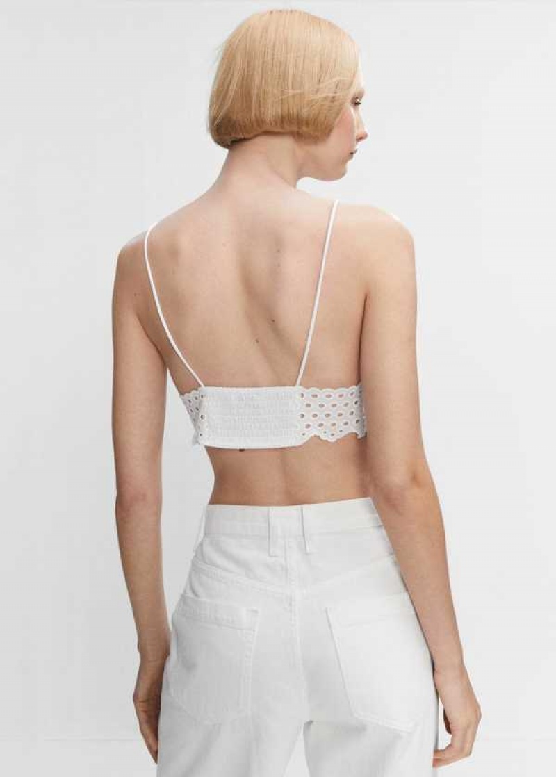 Mango Openwork Pletené Crop Top | MNG-24784