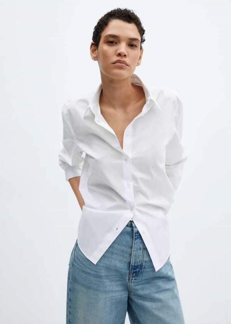 Mango Oversized Bavlněné Lyocell Blend Shirt | MNG-25375