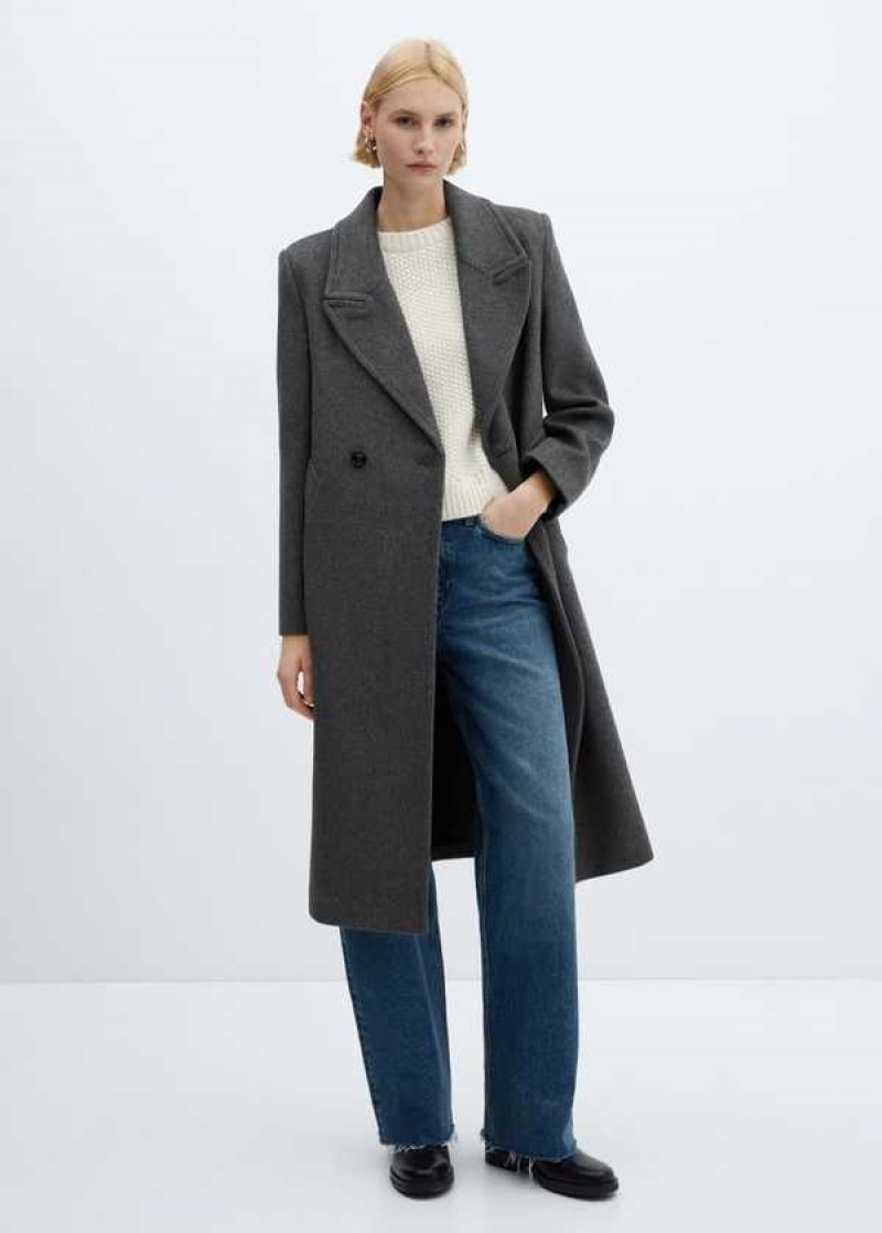 Mango Oversized Pletené Coat With Pockets | MNG-26479