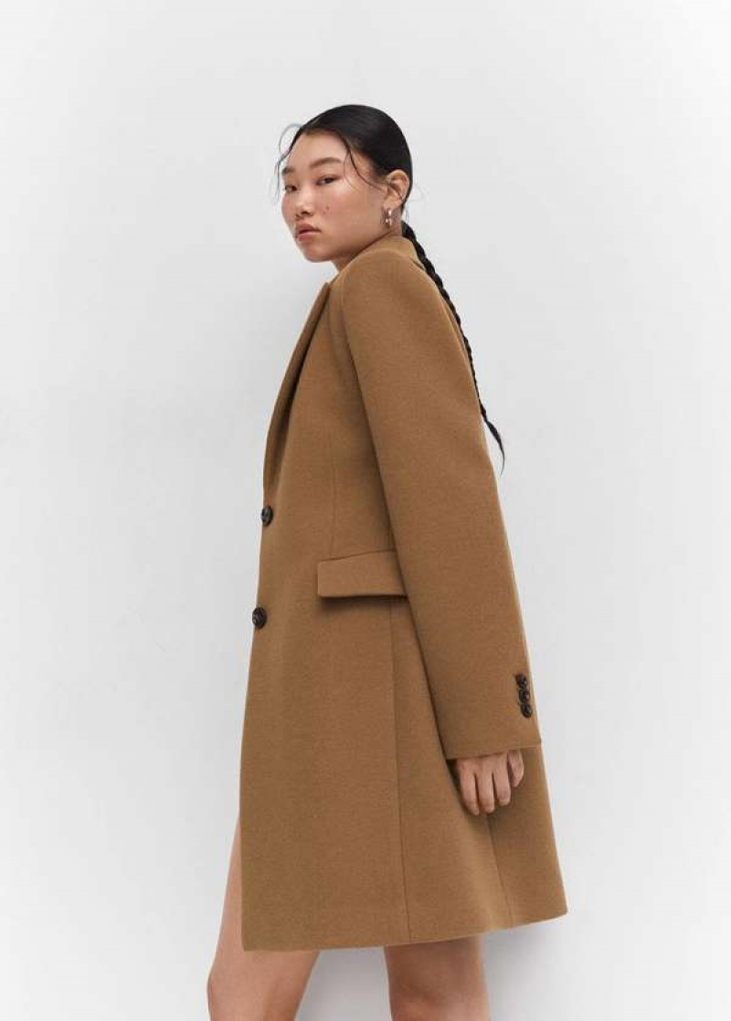 Mango Oversized Pletené Coat With Pockets | MNG-26435