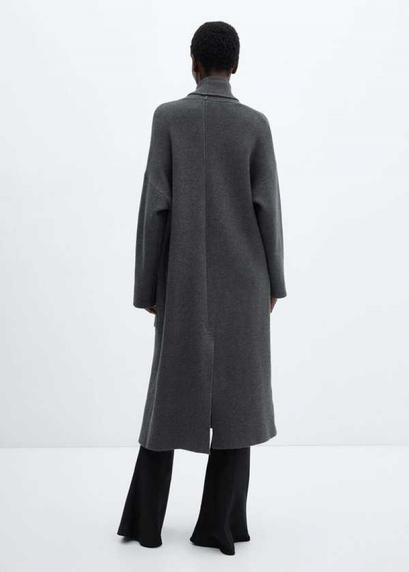 Mango Oversized Pletené Coat With Pockets | MNG-26434