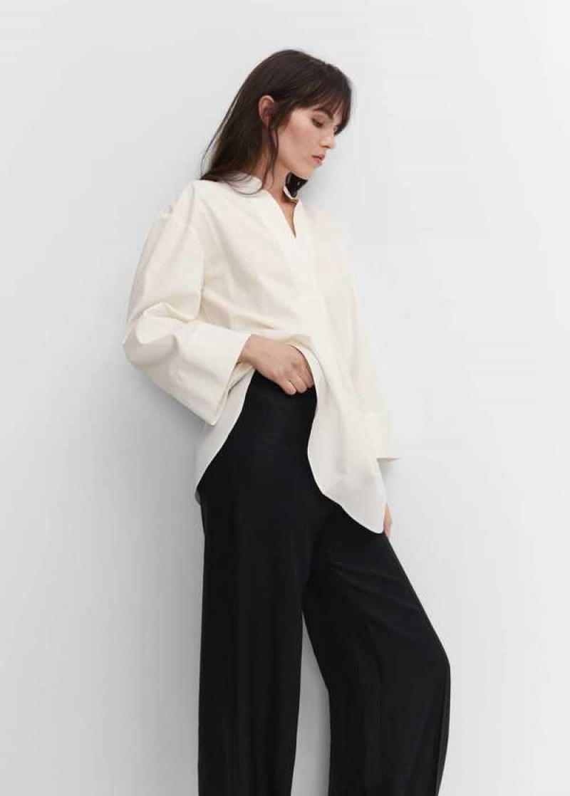 Mango Oversized V-neck Blouse | MNG-25276