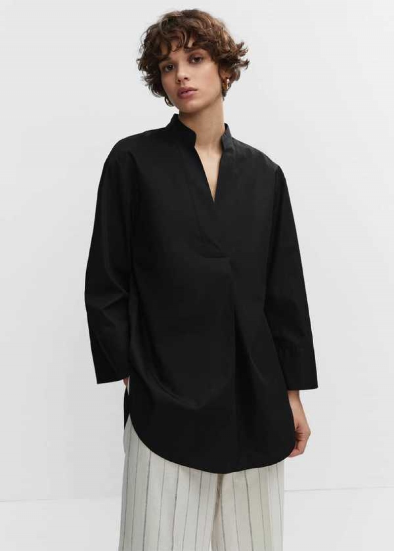 Mango Oversized V-neck Blouse | MNG-25287