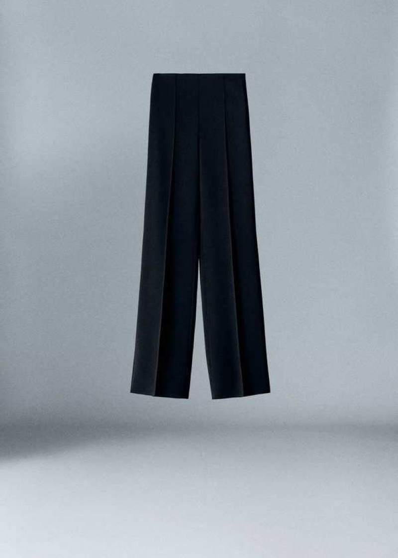 Mango Palazzo Pants With Seam Detail | MNG-24588