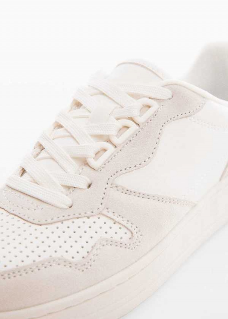 Mango Panels Læder Sneakers | MNG-23516