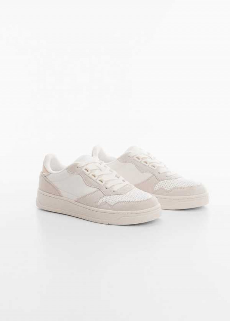 Mango Panels Læder Sneakers | MNG-23516