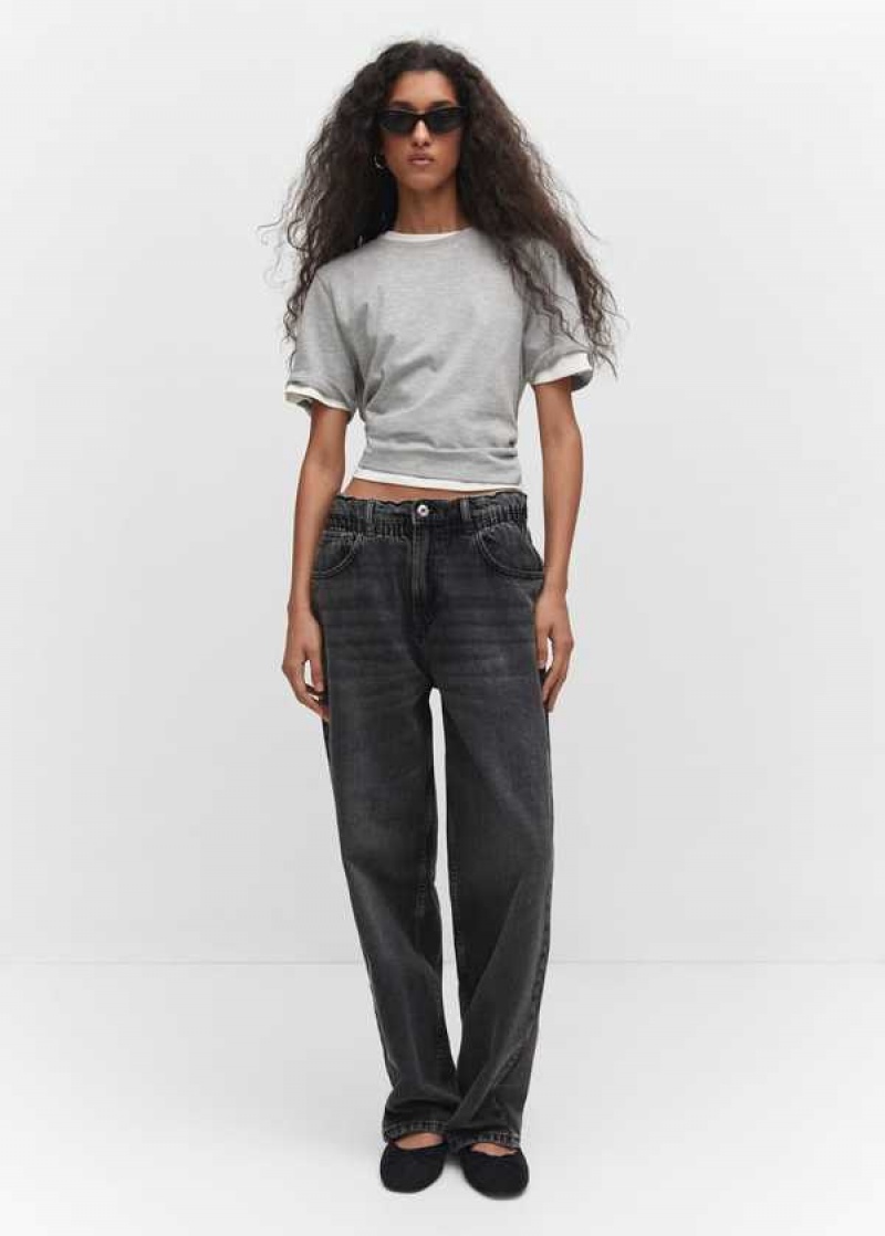 Mango Pasem Rovný Slouchy Jeans | MNG-23861