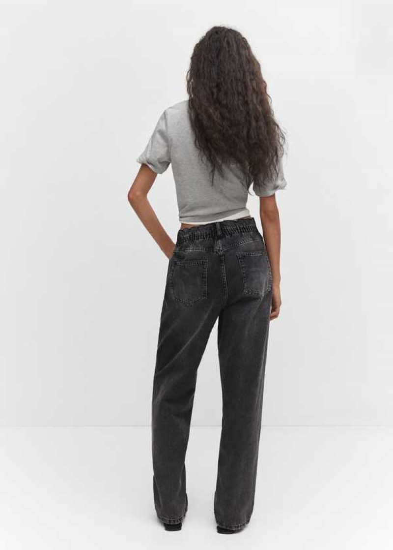 Mango Pasem Rovný Slouchy Jeans | MNG-23861