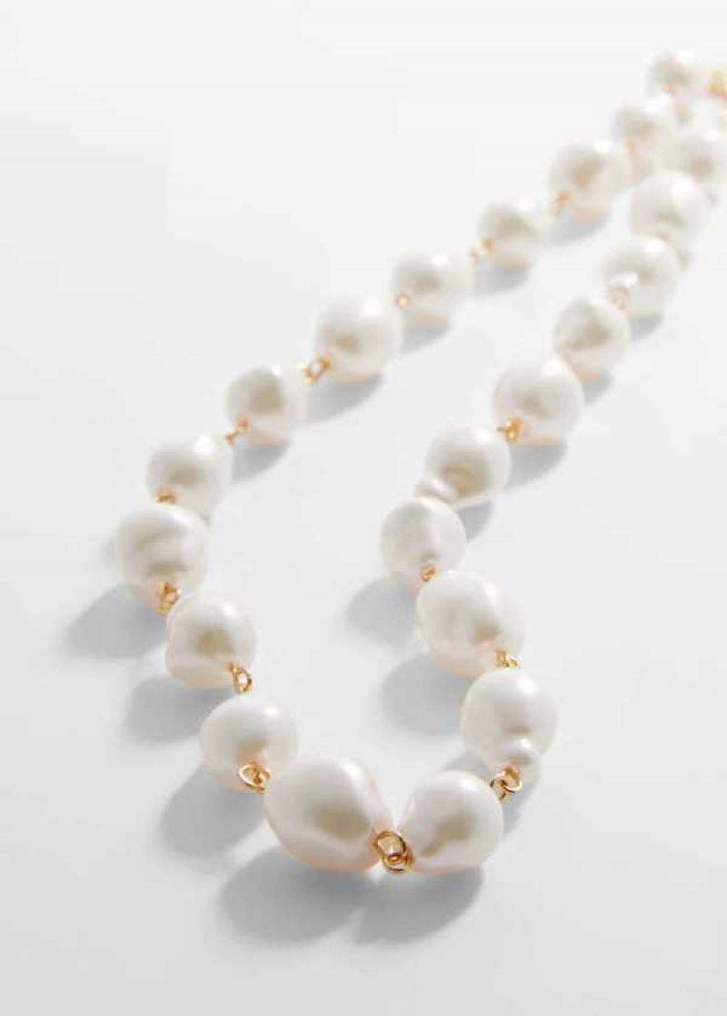 Mango Pearl Chain Necklace | MNG-22758