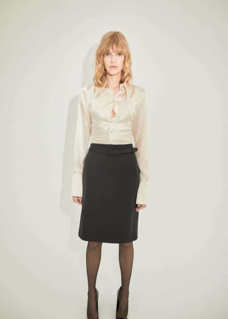 Mango Pencil Belt Skirt | MNG-24096