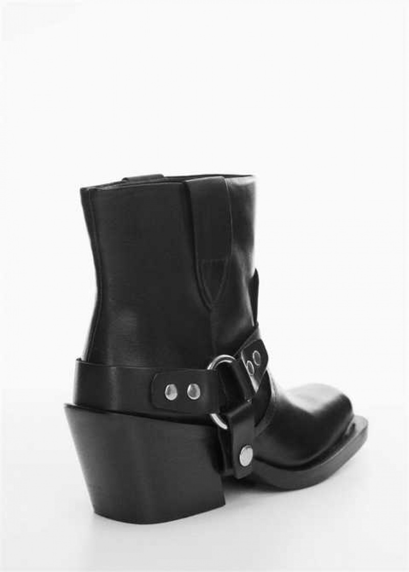 Mango Přezkou Ankle Boots | MNG-23635