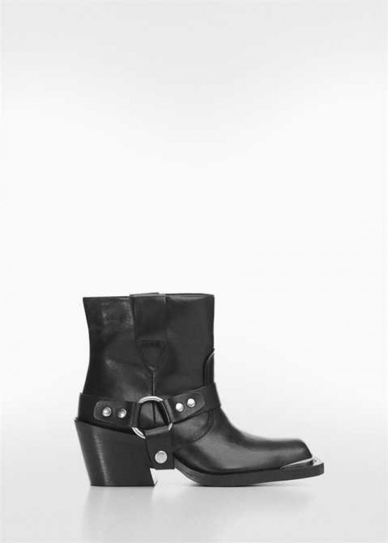 Mango Přezkou Ankle Boots | MNG-23635