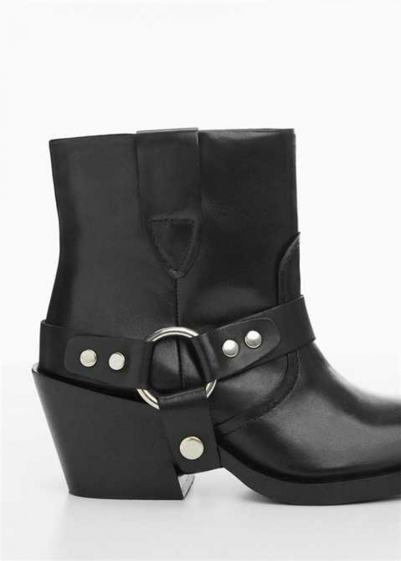 Mango Přezkou Ankle Boots | MNG-23635