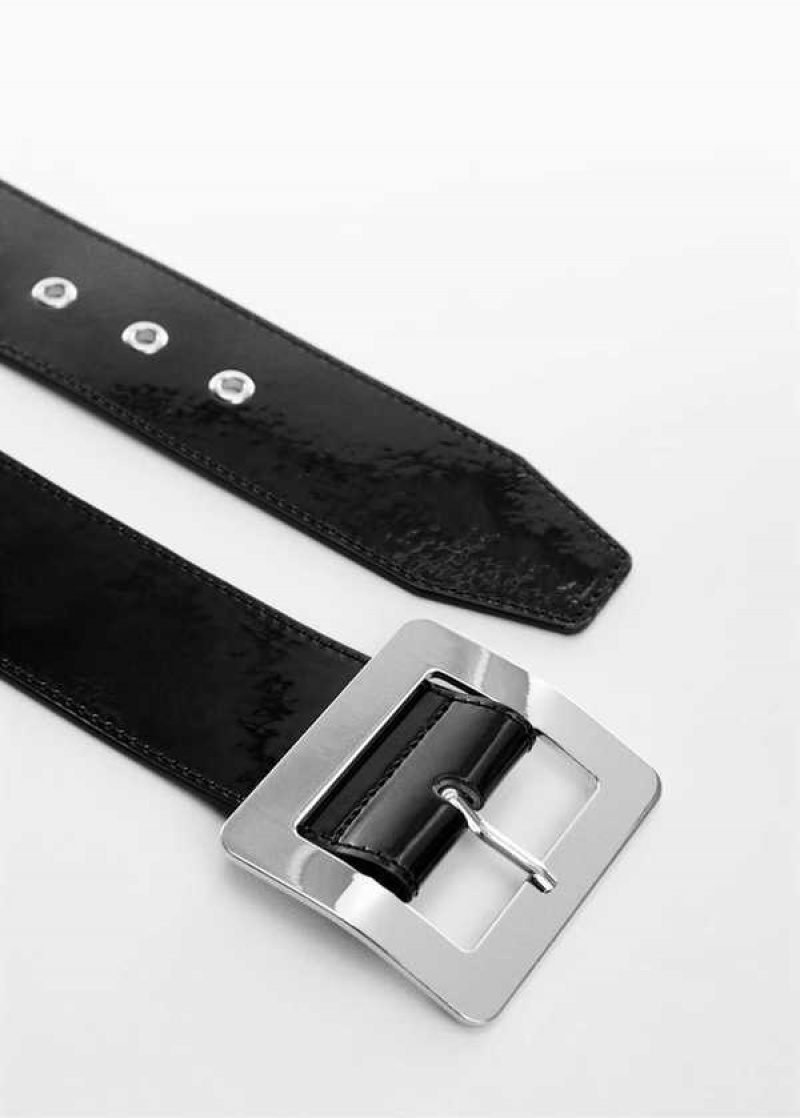 Mango Přezkou Lakovaná Belt | MNG-22955