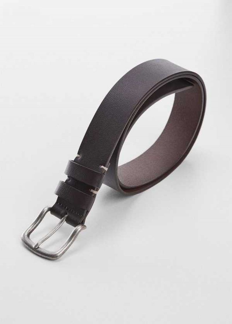 Mango Přezkou Læder Belt | MNG-21169