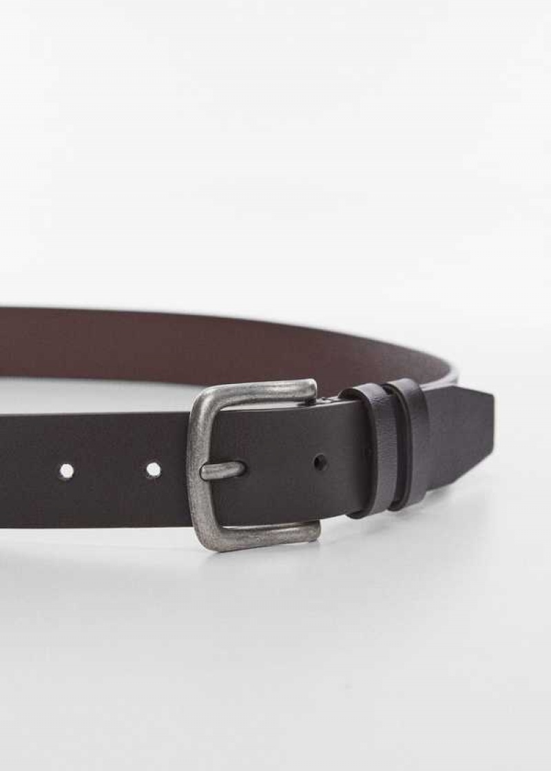 Mango Přezkou Læder Belt | MNG-21169