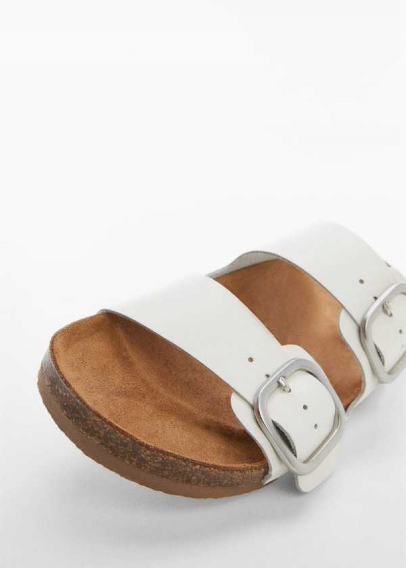 Mango Přezkou Læder Sandals | MNG-23463