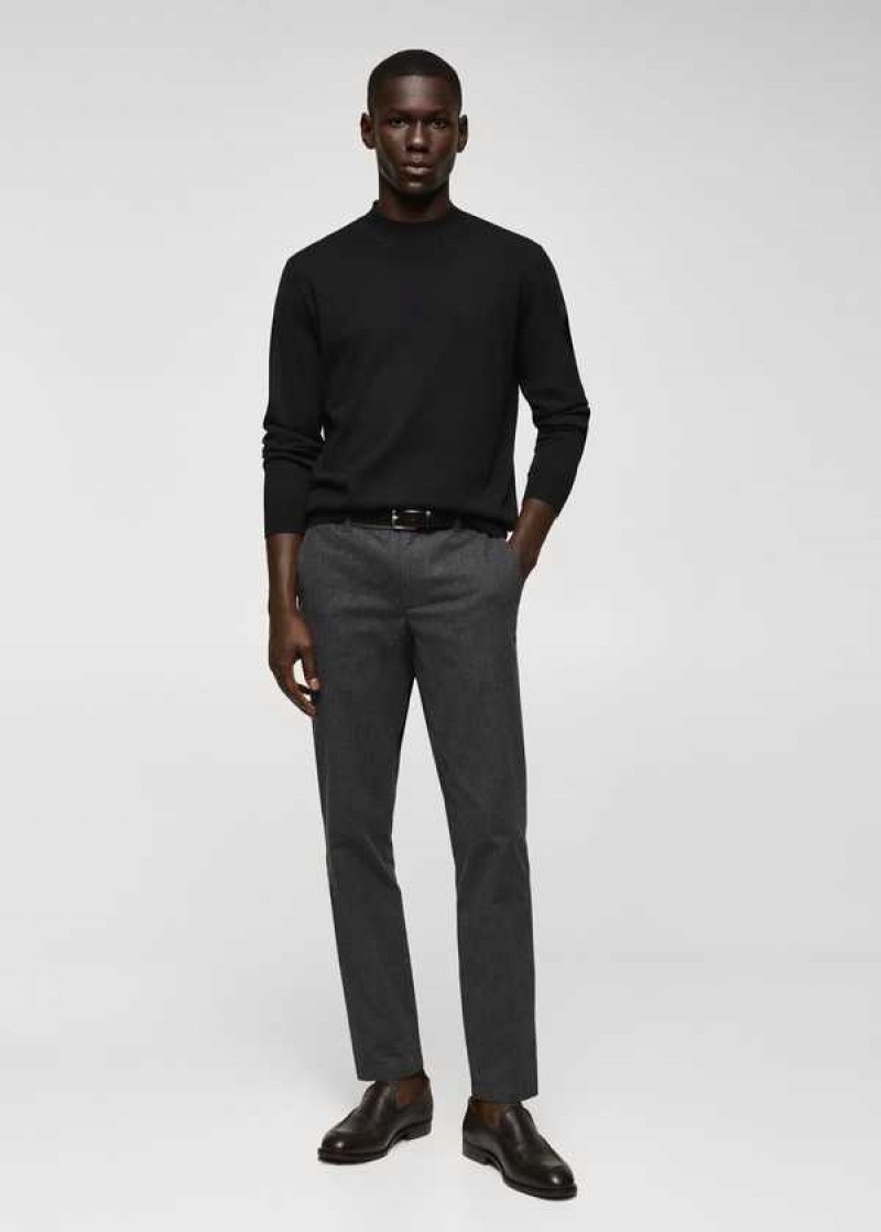 Mango Pinstripe Bavlněné Slim-fit Pants | MNG-22329