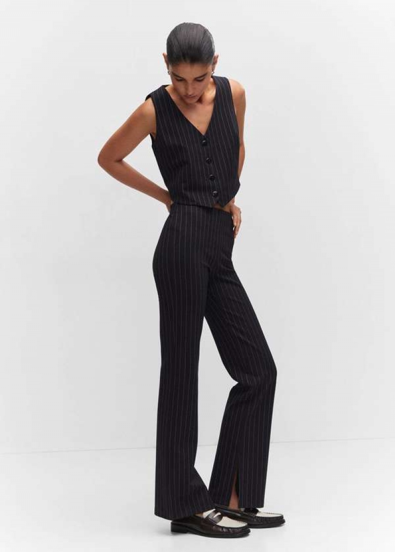 Mango Pinstripe Leggings | MNG-24468