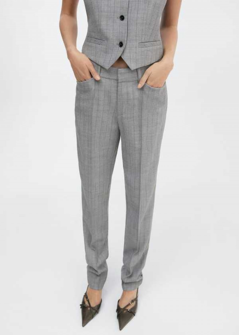 Mango Pinstripe Suit Pants | MNG-24430