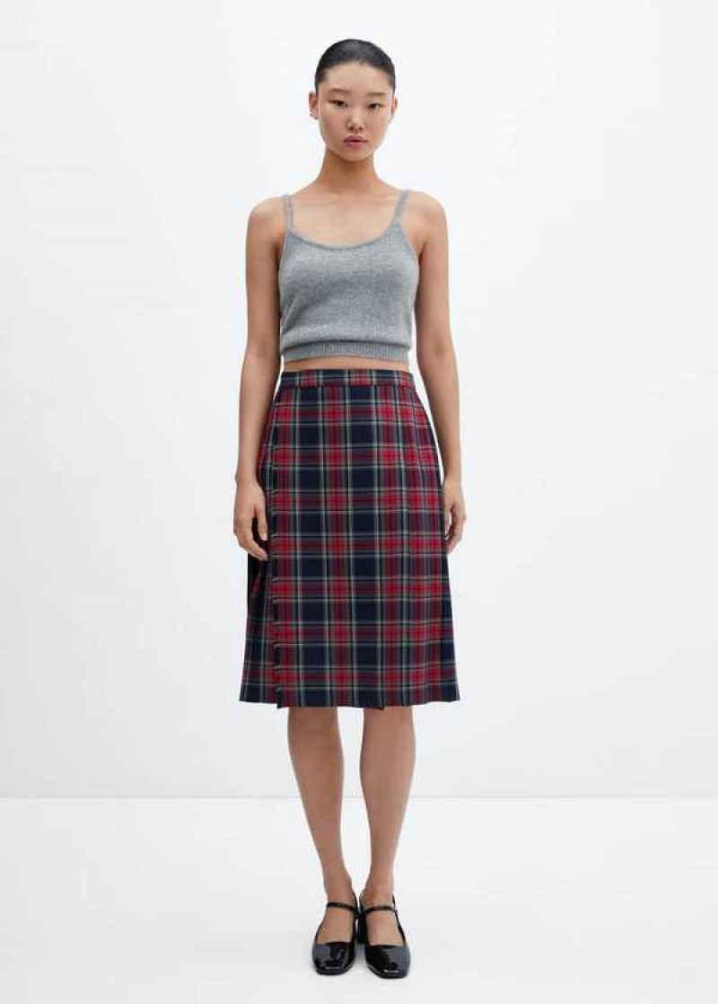 Mango Plank Midi-skirt | MNG-24081