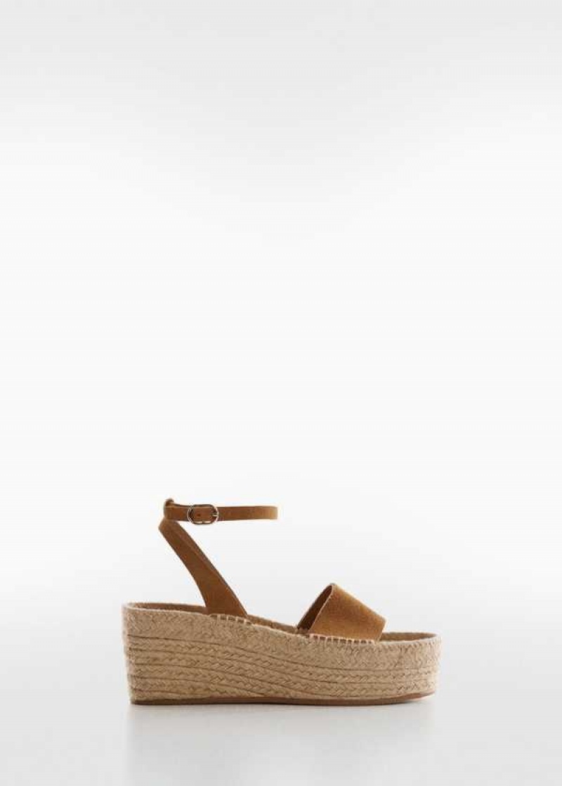 Mango Platformy Læder Sandals | MNG-23473