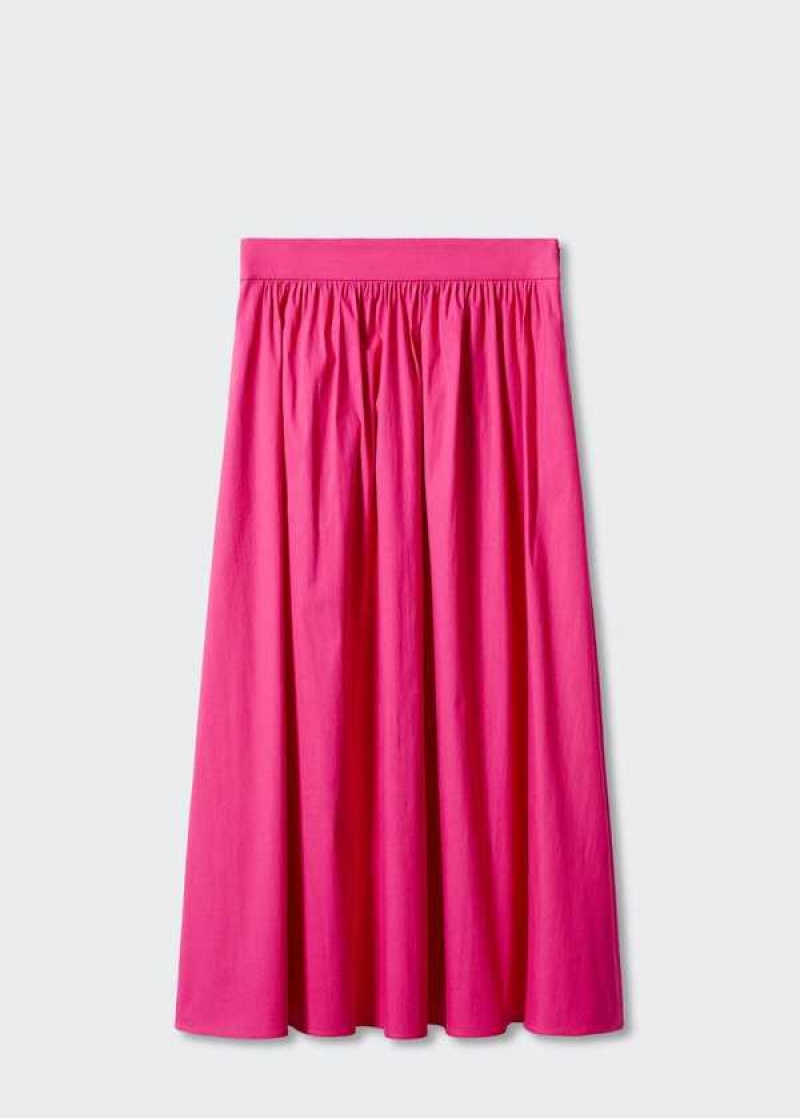 Mango Pleat Detail Long Skirt | MNG-24197